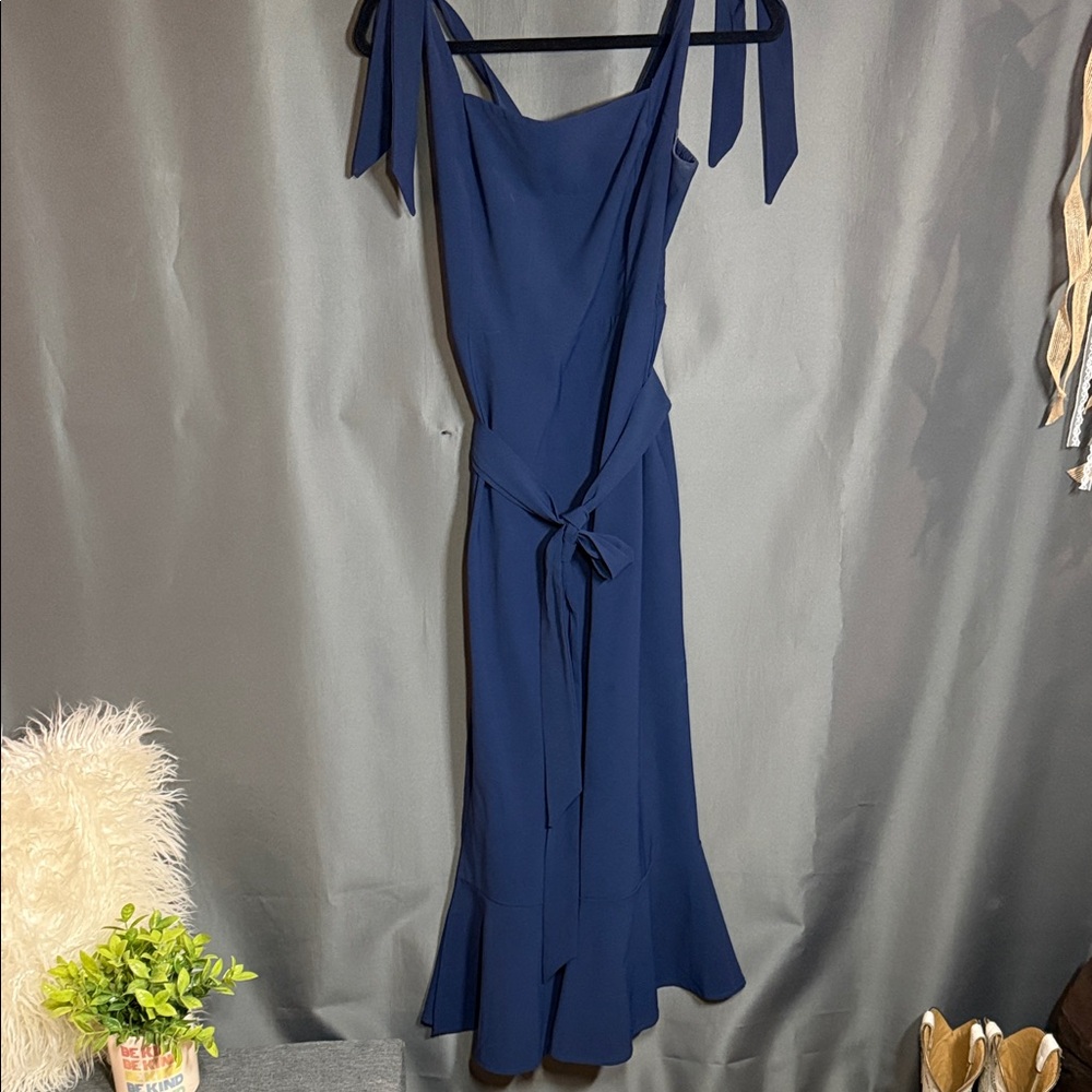 Elegant Navy Blue Women's Dress